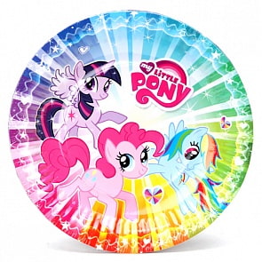 Набор из 6 тарелок – My little pony (Весёлый праздник, TR-MLP-18-6sim)