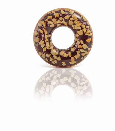 Надувной круг – Пончик шоколадный с орехами 