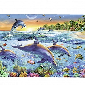 Пазл - Бухта дельфинов, 500 деталей (Ravensburger, 14210)