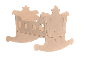 Люлька-качалка для кукол (Woodlines, ЛЮЛК-001)