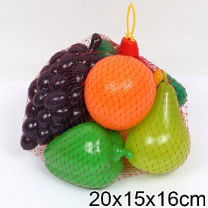 Игровой набор - Фрукты и овощи, в сетке (Спектр, У748sim)