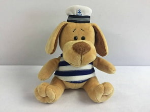 Собака морячок, 15 см (Teddy, YSW18754)