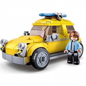 Конструктор - Машинка с фигуркой, 176 деталей (Sluban, M38-B0706C)