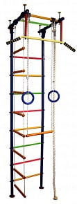 Детский спортивный комплекс Юнга 1.1, цветные перекладины с ПВХ покрытием (Вертикаль, Юнга1_1)