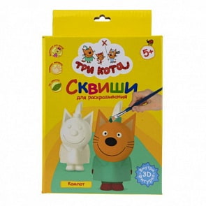 Набор для раскрашивания сквиши - Три Кота. Компот (1toy, Т18098)