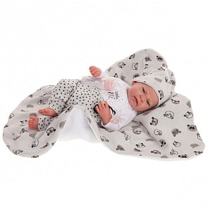 Кукла-реборн Феликс в сером, 40 см (Antonio Juans Munecas, 8131)