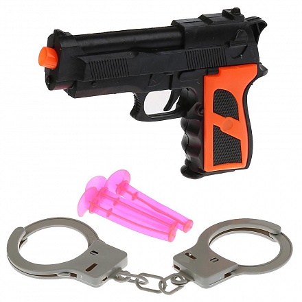 Набор - Полиция: пистолет, наручники 