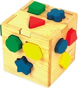 Логический кубик-сортер (Мир Деревянных Игрушек, Д014)