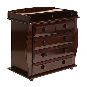 Комод с пеленальным столиком Лель БИ 36, махагон (Лель, LIEL_АБ 36_махагон)