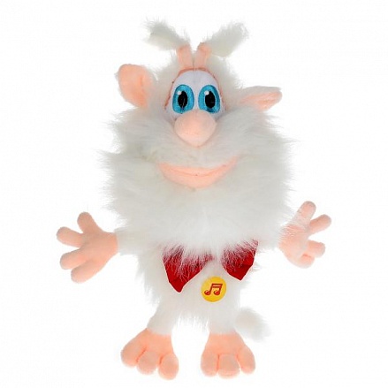 Игрушка мягкая Буба в галстуке-бабочке 20 см музыкальный чип 