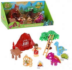 Игровой набор Охотник за динозаврами, 3 фигурки, 6 аксессуаров (Наша игрушка, 200542507) - миниатюра
