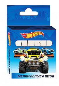 Мел белый Hot Wheels, 6 шт (Centrum, 89268)