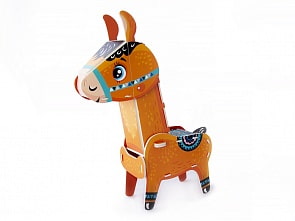 3D-пазл Лама, 12 деталей (Malamalama, 68092)