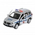 Модель Полиция Lada Granta Cross 2019 12 см двери и багажник открываются металлическая  - миниатюра №4