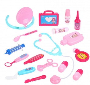 Игровой набор Доктор в контейнере, 17 предметов, разные цвета (Наша Игрушка, 200079227) (ассортимент)