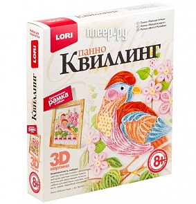 Квиллинг Панно Райская птица (Лори, Квл-024)