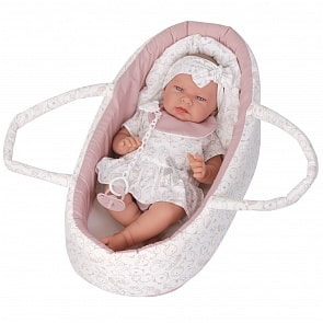 Кукла-младенец Джесси в сером 40 см мягконабивная (Munecas Antonio Juan ,S.L., 33115)