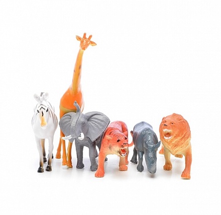 Игровой набор фигурок - В мире животных, 6 шт. по 15 см. 