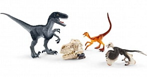Игровой набор – Пернатые хищники-динозавры (Schleich, 72128k)