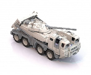 Тягач военный - Арктика с танком (Нордпласт, Н-288)