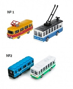 Набор из 2-х металлических моделей , 7,5 см (Технопарк, SB-15-06-BLС)