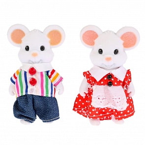 Флокированные фигурки - Семья мышек (Играем вместе, B1037983-R) (ассортимент)