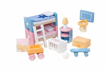 Набор кукольной мебели для детской - Сахарная слива 