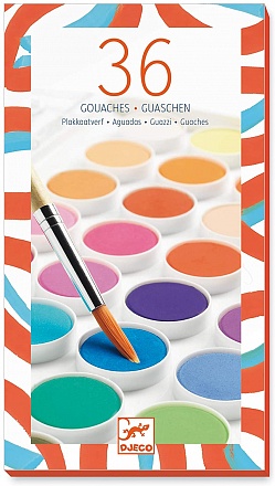 Краски для рисования Гуашь, 36 цветов 