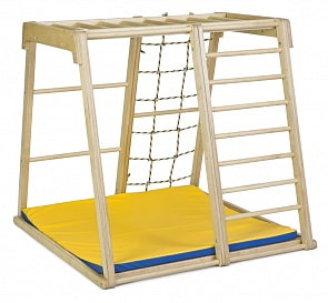 Детский спортивный комплекс Парус, с сеткой и матом (Kidwood, СГ000001322)