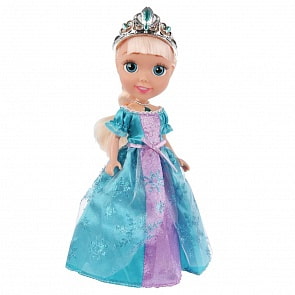 Интерактивная кукла – Принцесса Елена, 25 см, 100 фраз, с аксессуарами (Карапуз, EL25-01-RU) 