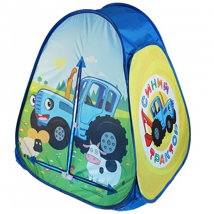 Палатка детская игровая Синий Трактор, 81 х 90 х 81 см, в сумке 