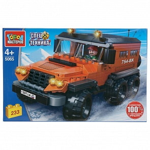 Конструктор Город мастеров – Болотоход трэкол, с фигуркой, 233 детали (Город мастеров, 5065-UU)