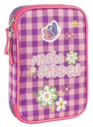 Пенал с канцтоварами - Волшебный сад 