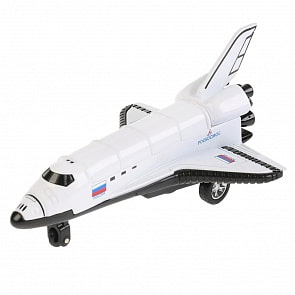 Инерционная металлическая модель - Космический шаттл, 12 см (Технопарк, 88622-2L-R)