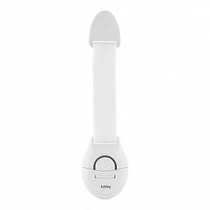 Замок для выдвижных шкафчиков на тесьме, безопасный пластик (Lubby, 13574/288/12)