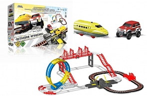 Электрифицированная железная дорога - Останови крушение, свет, звук (Наша Игрушка, SW7654)