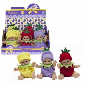 Пупсик в одежде Фруктики, 12 см (1toy, Т10443)