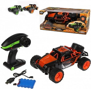 Машина на радиоуправлении, 4 канала, 20 км/ч, мягкие шины, аккумулятор, USB шнур, разные цвета (Наша Игрушка, M0214-1A) (ассортимент)