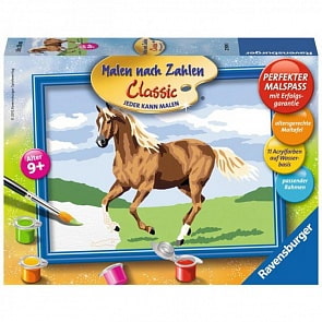 Раскрашивание по номерам - Лошадь в поле (Ravensburger, 27909st)