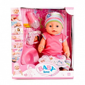 Интерактивный пупс, пьет и писает, с аксессуарами, 43 см (BL020L) (ассортимент)