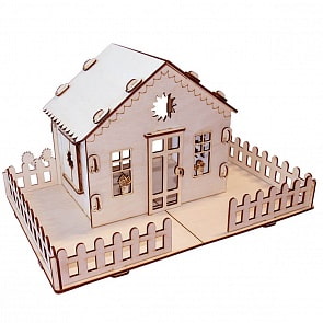 Деревянный конструктор из серии - Я дизайнер - Дачный кукольный домик (Paremo, PD218-06)