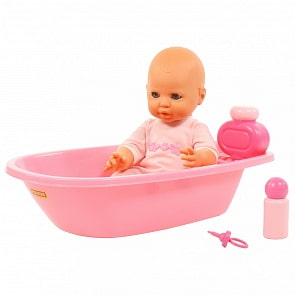 Пупс – Забавный, с соской и набором для купания, 35 см (Полесье, П-71507)