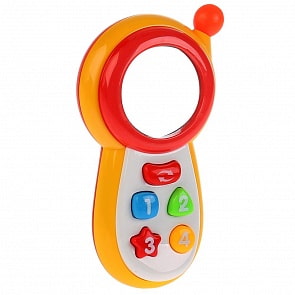 Обучающий телефон, 20 песен детского сада, учим цифры и цвета, свет и звук (Умка, B1296275-R)