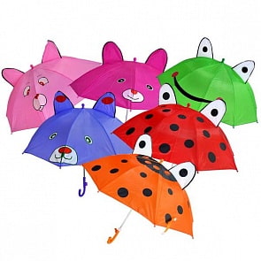 Зонт с ушками диаметр 45 см., со свистком, несколько цветов (С-Трейд, UME45-AMSsim)