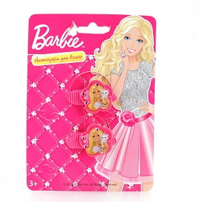 Набор из 2-х резинок для волос «Барби» (Играем вместе, WR-BB-01sim)