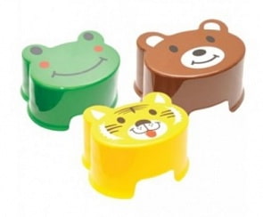 Табурет подставка детский с дизайном Зверята,3 вида (Папитто, М2291)