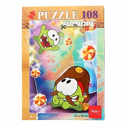 Пазлы - Cut The Rope-2, 108 элементов (Hatber, 108ПЗ4_12896) - миниатюра