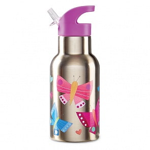Термос с трубочкой - Бабочки, 0,4 мл (Crocodile Creek, 1060-5)
