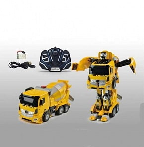 Робот на р/у, трансформируется в бетономешалку, со светом и звуком (Solmar, Т11022)