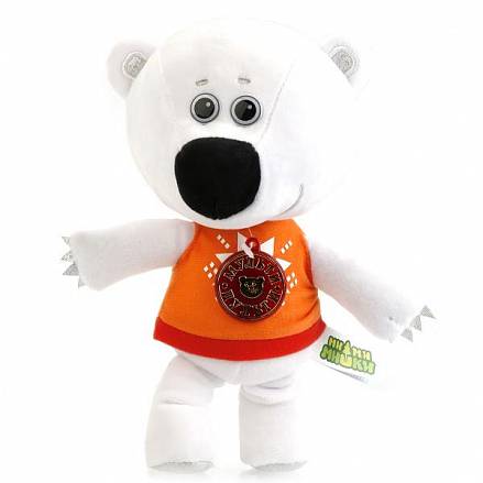 Озвученная мягкая игрушка - Медвежонок Белая тучка, 25 см 